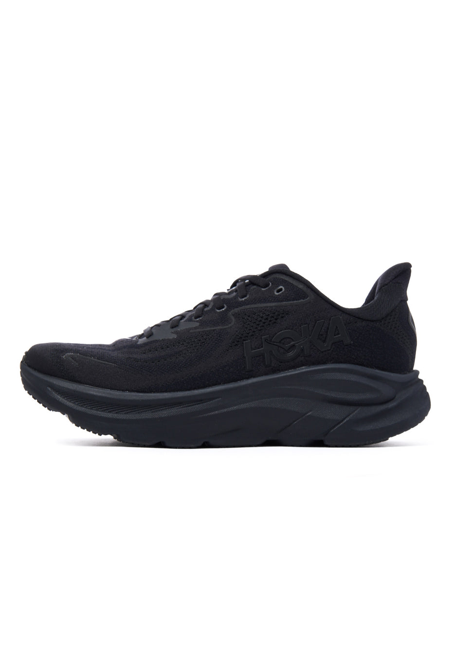 Hoka Men's Clifton 10 Trainers - Black / Black