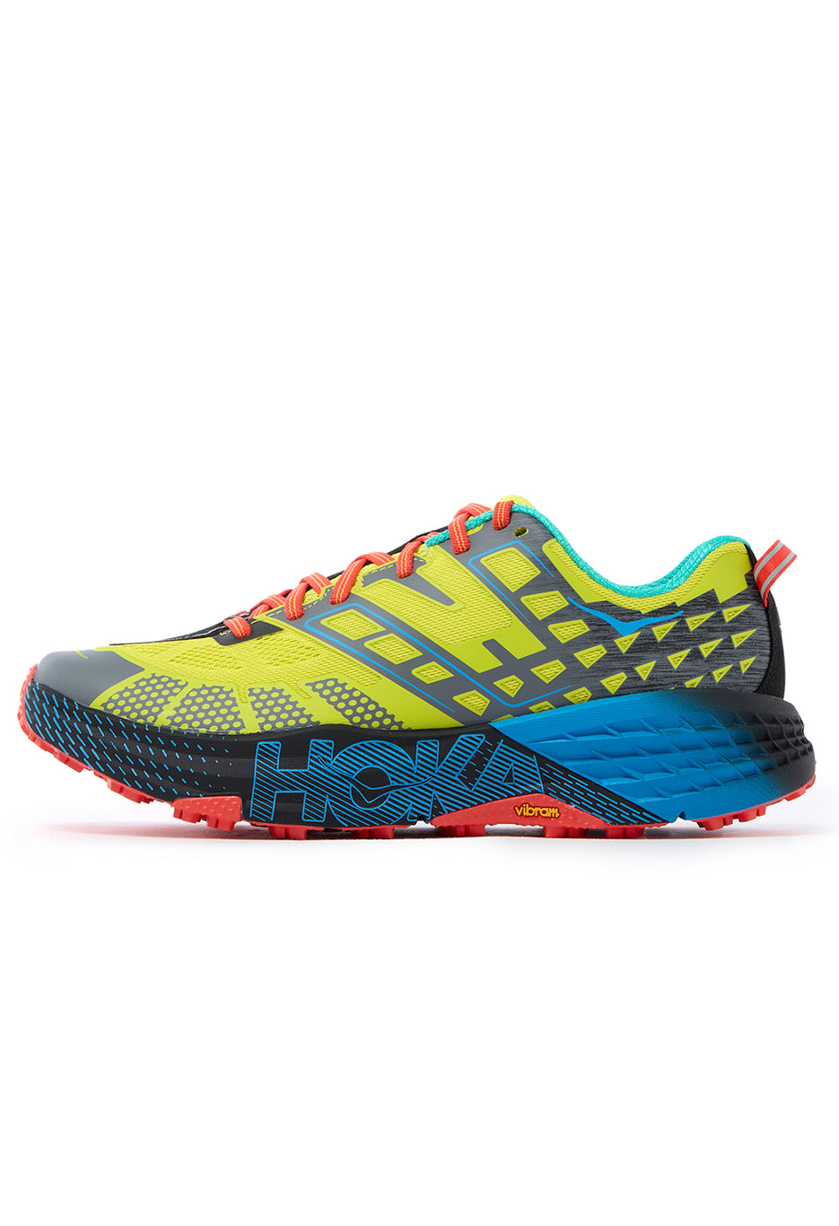 Hoka Speedgoat 2 Trainers - Hoka Citrus / Hoka Blue