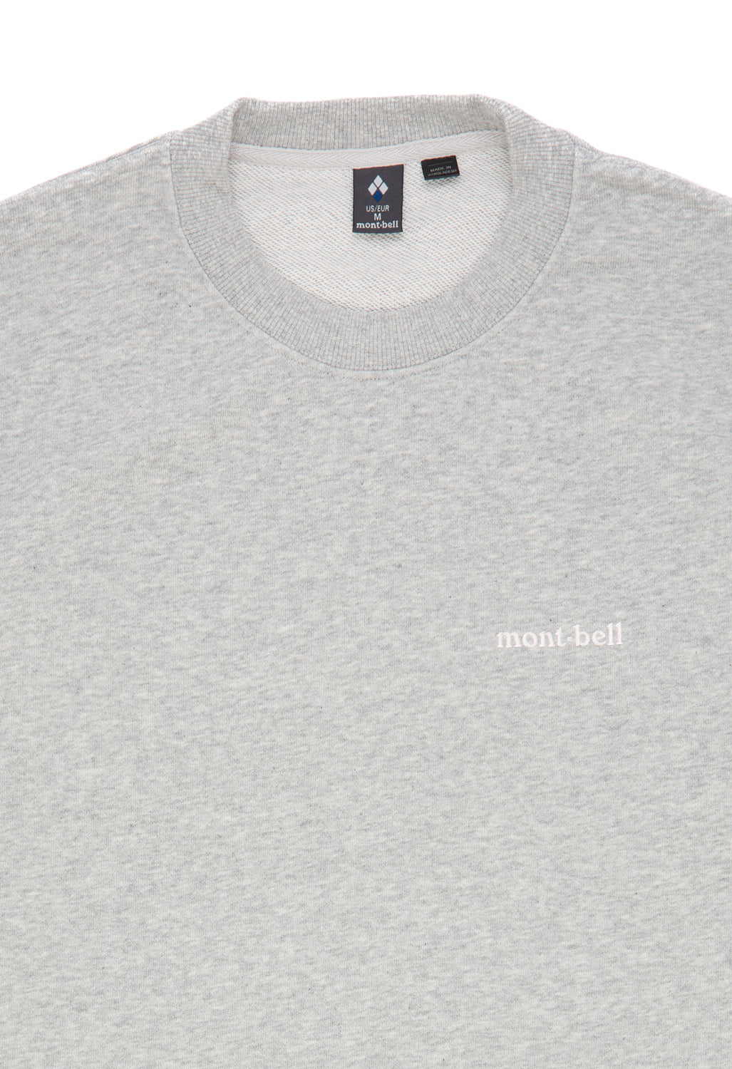 Montbell Cotton Lite Sweatshirt - Light Grey