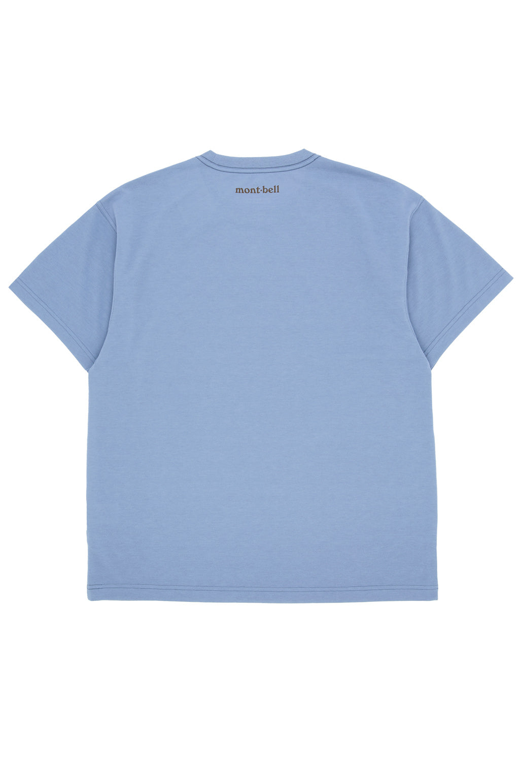 Montbell Men's Wickron Rock Logo T-Shirt - Blue