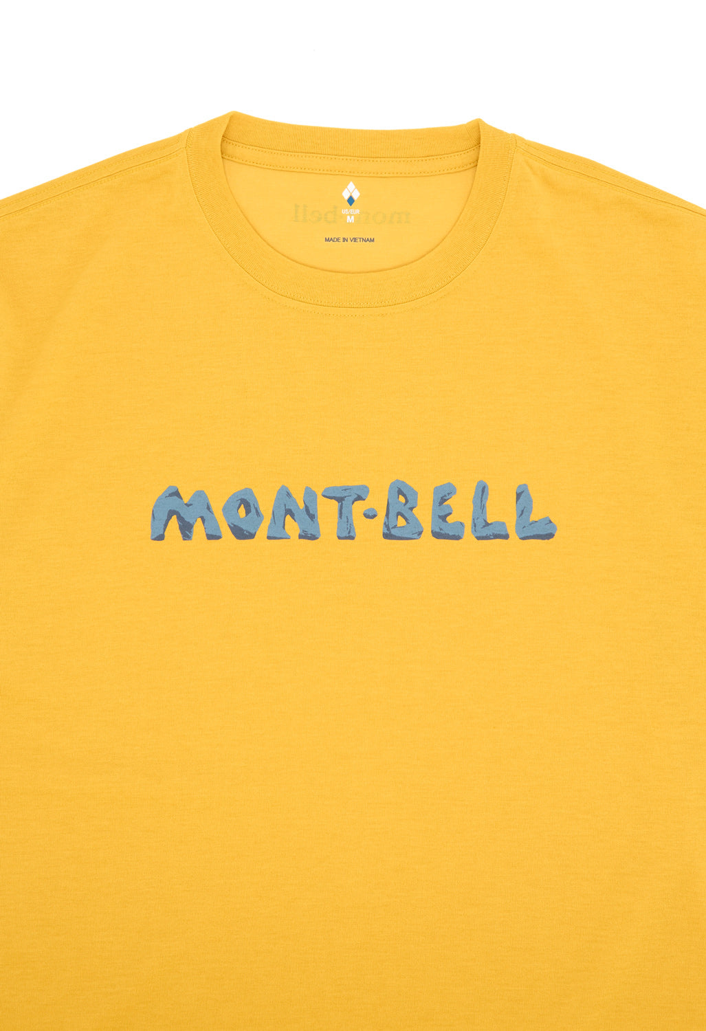 Montbell Men's Wickron Rock Logo T-Shirt - Yellow