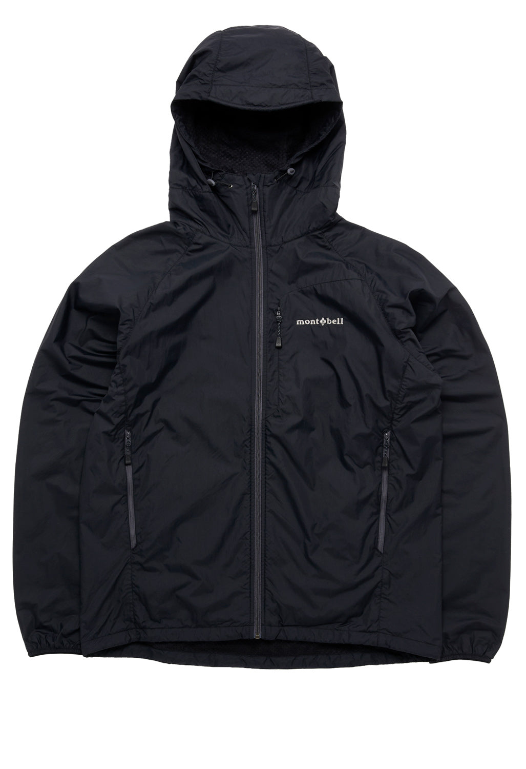 Montbell Men's Light Shell Hooded Jacket - Black