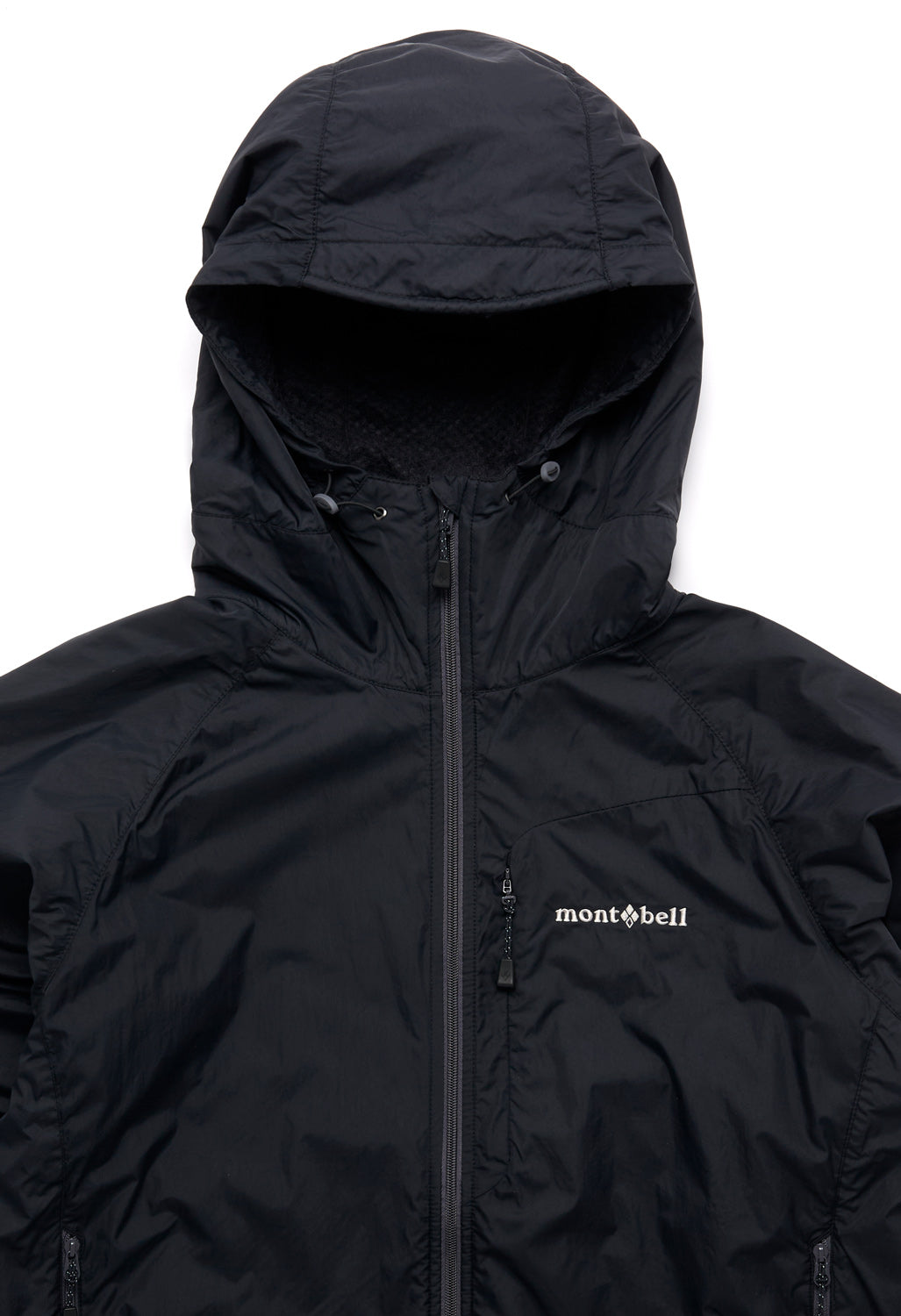 Montbell Men's Light Shell Hooded Jacket - Black
