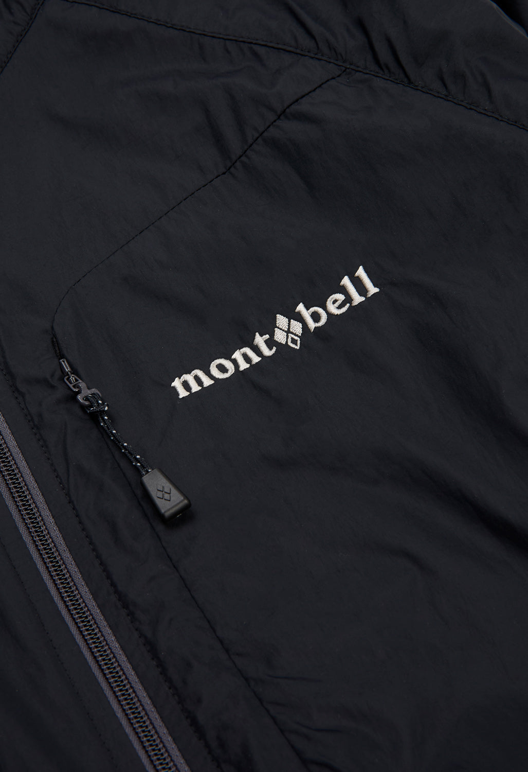 Montbell Men's Light Shell Hooded Jacket - Black