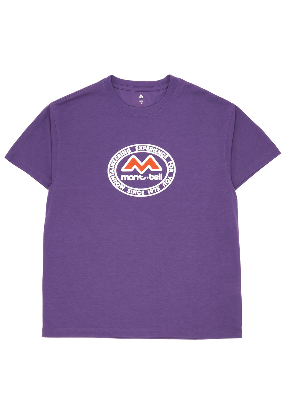 Montbell 50th Anniversary Men's Wickron Classic M Mark Short Sleeve T-Shirt - Purple