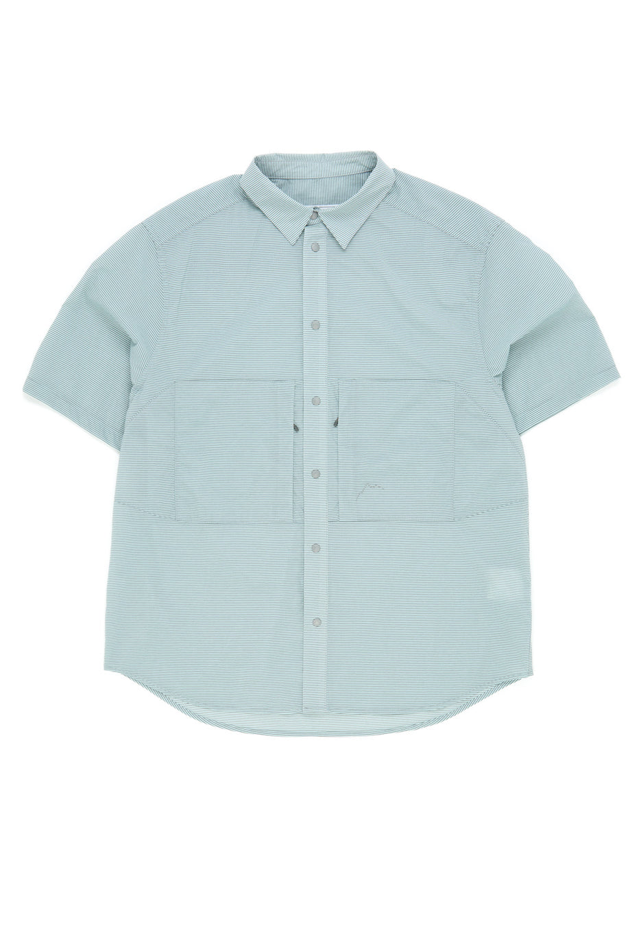 CAYL Men's Check 2 Pocket Short Sleeve Shirt - Light Grey