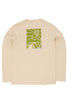 Montbell Men's Pear Skin Cotton Long Sleeve Road To The Mountains T-Shirt - Ivory